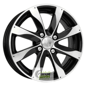 K&K Джемини 6x15 4*100 ET45 DIA56.6 Алмаз черный Литой