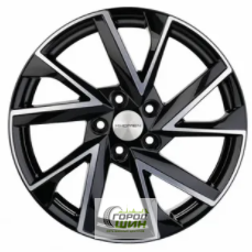 Khomen KHW 1714 7x17 5*114.3 ET45 DIA66.1 Black-FP Литой