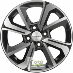 Khomen KHW 1501 6x15 4*100 ET46 DIA54.1 Black-FP Литой