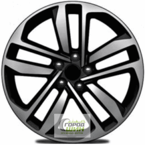 Khomen KHW 1612 6.5x16 5*114.3 ET43 DIA67.1 Black-FP Литой