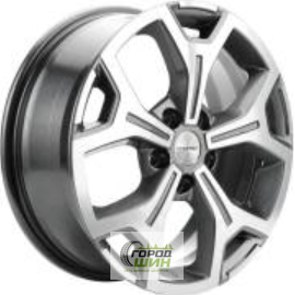 Khomen KHW 1710 6.5x17 5*114.3 ET40 DIA64.1 Gray-FP Литой