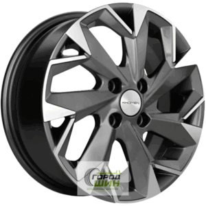 Khomen KHW 1508 6x15 4*100 ET46 DIA54.1 Gray-FP Литой