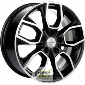 Khomen KHW 1713 7x17 5*108 ET45 DIA60.1 Black-FP Литой