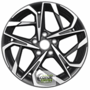 Khomen KHW 1716 7x17 5*110 ET40 DIA67.1 Black-FP Литой