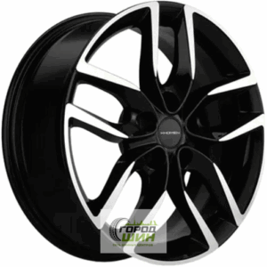 Khomen KHW 1708 6.5x17 5*114.3 ET45 DIA66.1 Black-FP Литой