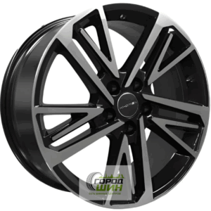 Khomen KHW 1815 8x18 5*114.3 ET45 DIA60.1 Black-FP Литой